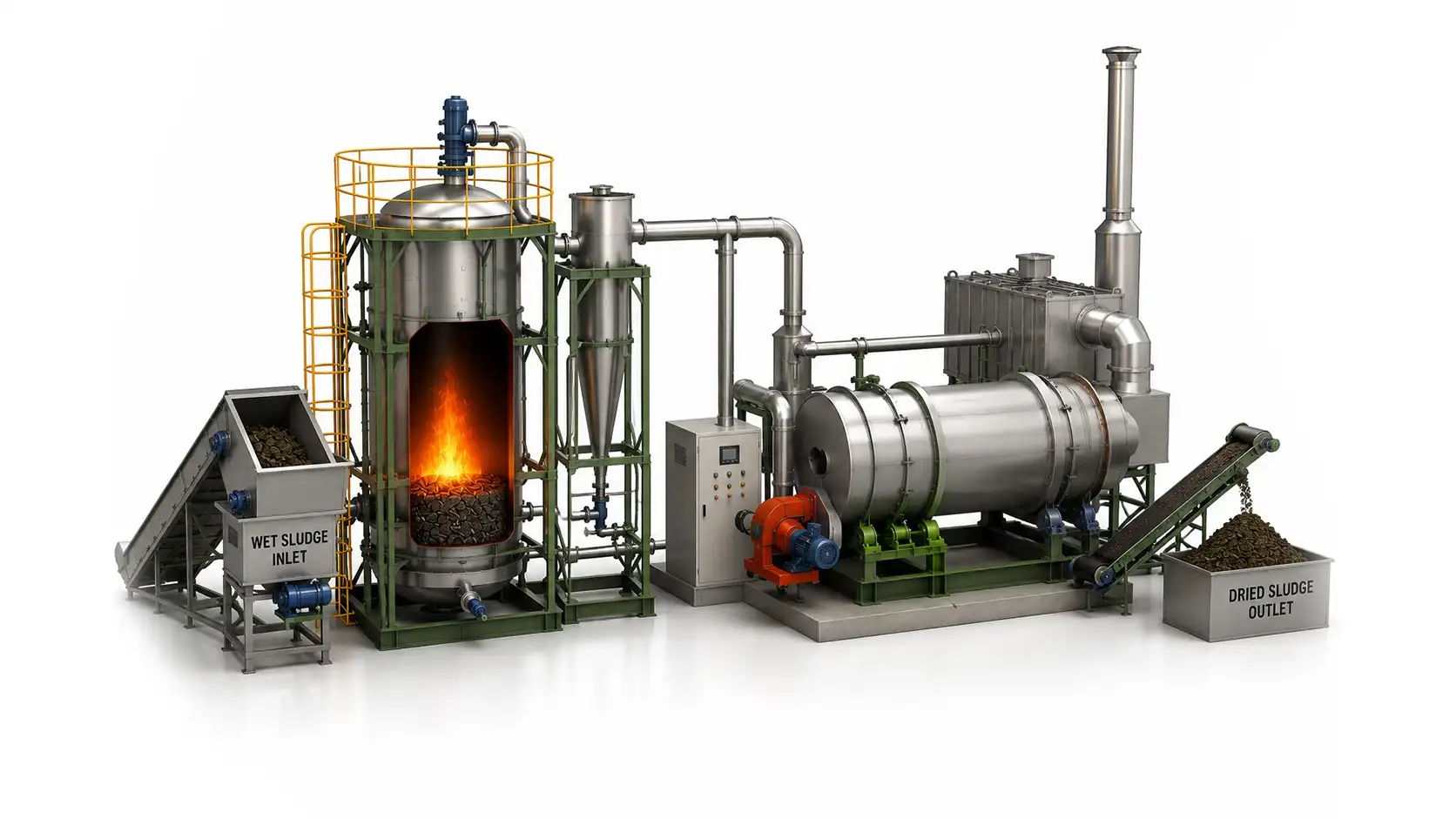 Gasifier for Sludge Drying