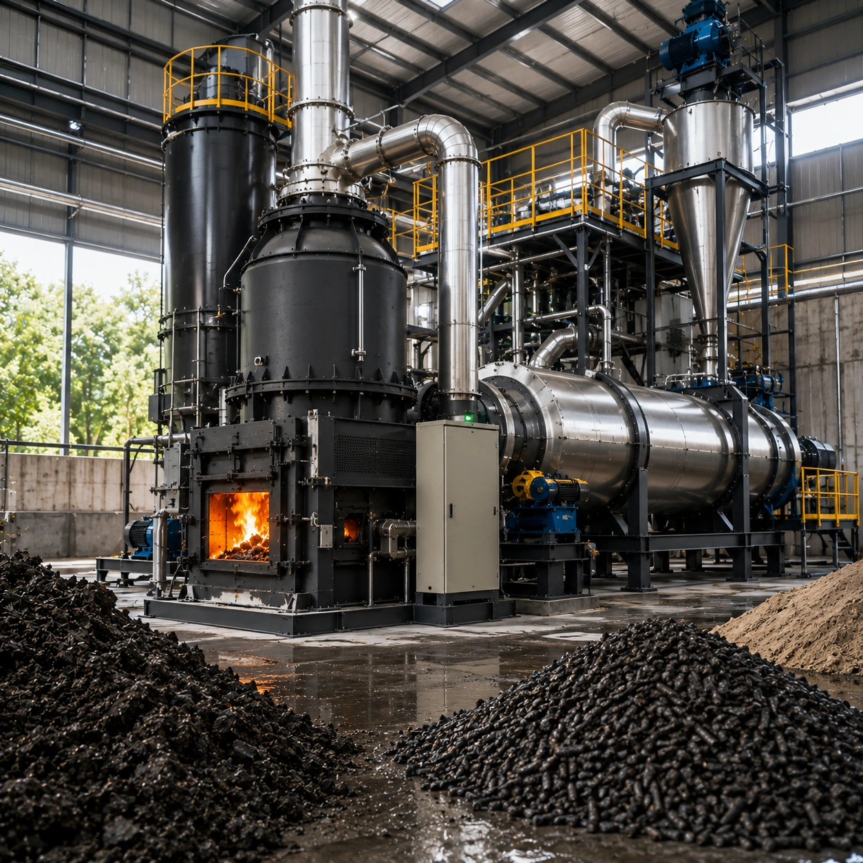 Gasifier for Sludge Drying